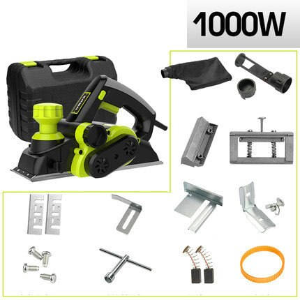 AC220V 1000W 0-2mm small multi-function handheld desktop planer, woodworking electric planer, multi-style optional