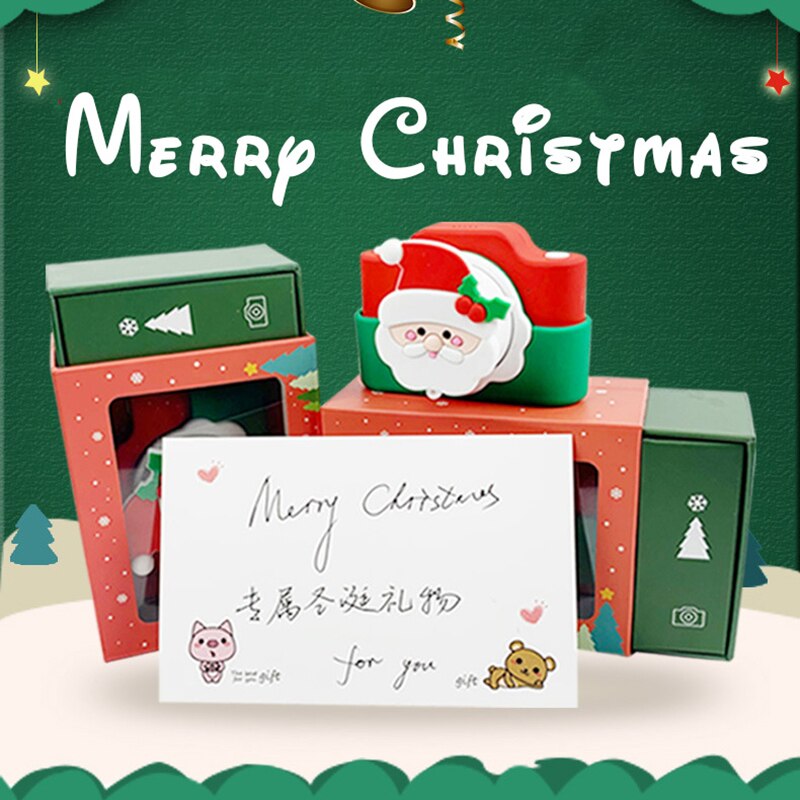 Mini cartoon kerstman kinderen wifi digitale camera kind educatief speelgoed voor kinderen baby verjaardag 24mp slimme kindercamera