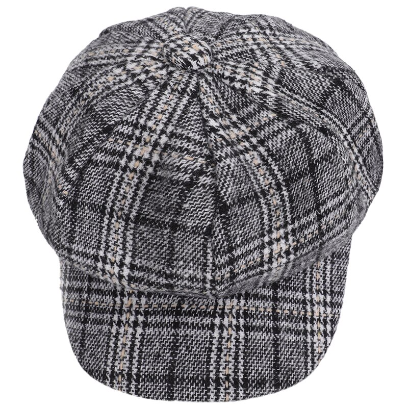 Chapeau de journal femme en laine | Grande , chapeau octogonal, nouvelle coiffure littéraire unisexe, peintre en laine, béret pour hommes