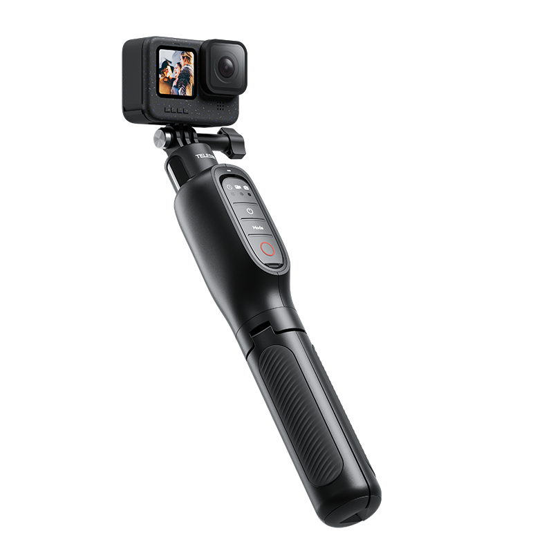 TELESIN Shorty akumulatorowy statyw do selfie ze zdalnym sterowaniem do monopodu Gopro Hero 13/12/11/10/9 o dużej pojemności: Default Title