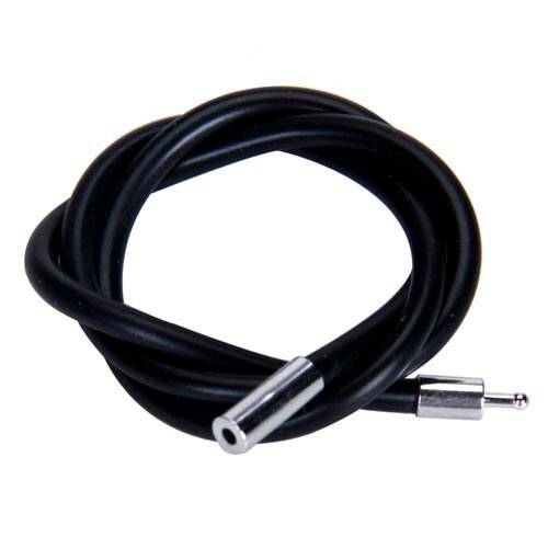 3mm lange zwarte rubberen koorden 35.5cm heren en dames