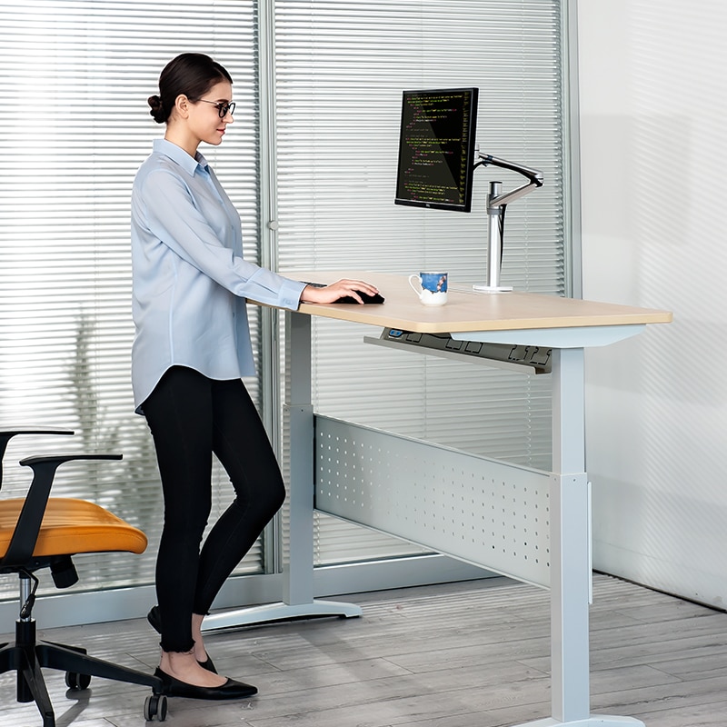 LARICARE Single Computer Monitor Desk Mount Stand With VESA 75mm*75mm or 100mm*100mm