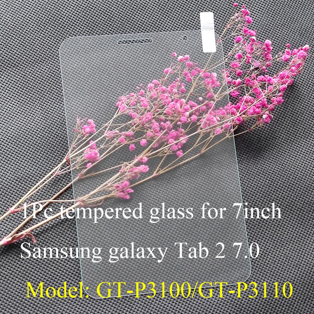 Funda de TPU suave para tableta Samsung Galaxy Tab 2, 7,0, P3100, P3110, 7,0 pulgadas, GT-P3100, P3110,: 1pc tempered glass