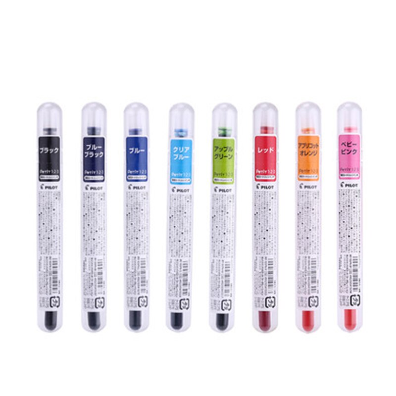 Pilot Mini pluma Vitality pluma estilográfica pluma de tinta de punta fina transparente suministros de envoltura colorida SPN-20F papelería de gran 1 Uds