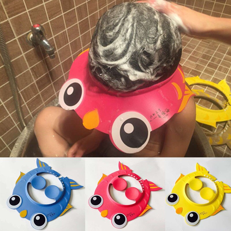 Gorro de baño seguro para bebé, niño y niña, champú, gorro de ducha, protector para el cabello