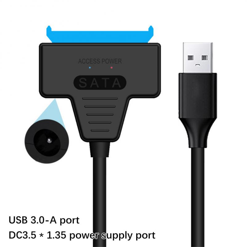 USB SATA 3 Cable SATA To USB 3.0 / USB 2.0 Cable Adapter Support 2.5 Inch/3.5 Inch External SSD HDD Hard Drive Sata III Dc Power