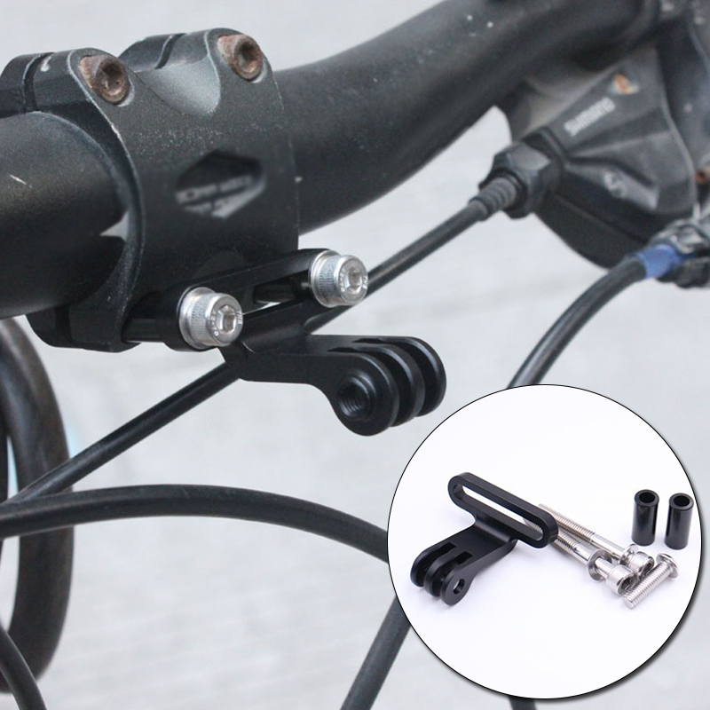 Aluminiumslegering cykel kameraholder cykelstammeholdere sportskameraer monteret styr til gopro base cykelbeslagsbeslag