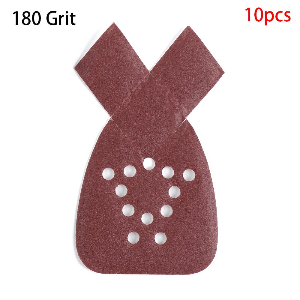 10 Stück Heimat Werkzeug Schleif scheiben schwarz Decker Schleifpapier 40-100 Körnung Detail Schleifpapier Pads Maus Schleif blätter