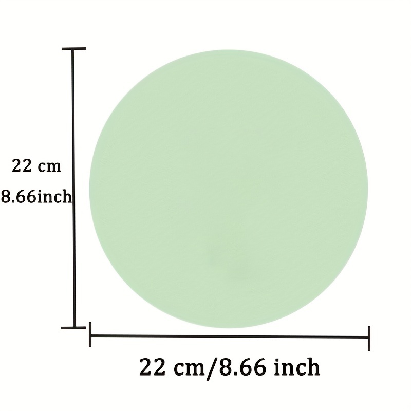 Round Mouse Pad Single-sided Solid Color Universal Non-slip Pad Mouse Pad Suitable for Laptop Office Leather Gaming Mouse Pad