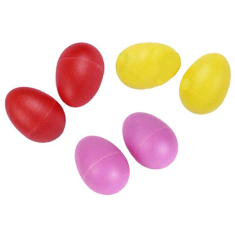 10 Pack Plastic Percussie Muziekinstrument Speelgoed Ei Maracas Shakers