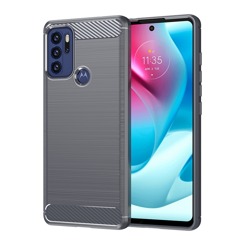 Für Abdeckung Motorola Moto G60S fallen Für Moto G60 G60S Coque Stoßstange Zurück Stoßfest Weiche Rügestochen TPU fallen Für Moto g60 G60S Fundas: Pro Moto G60S / grau