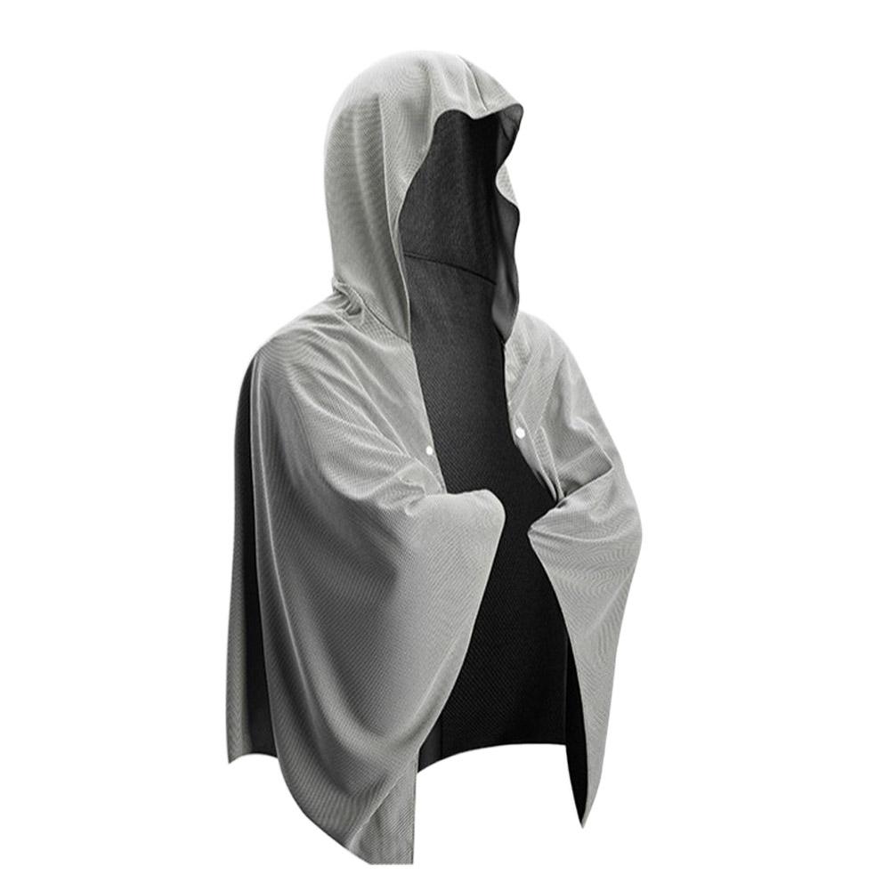 Microvezel strandponcho met capuchon, snel drogend, absorberend, oversized omslagdoek, surf- en zwemponcho, unisex, zwembad- en reisomslagdoek: Blauw