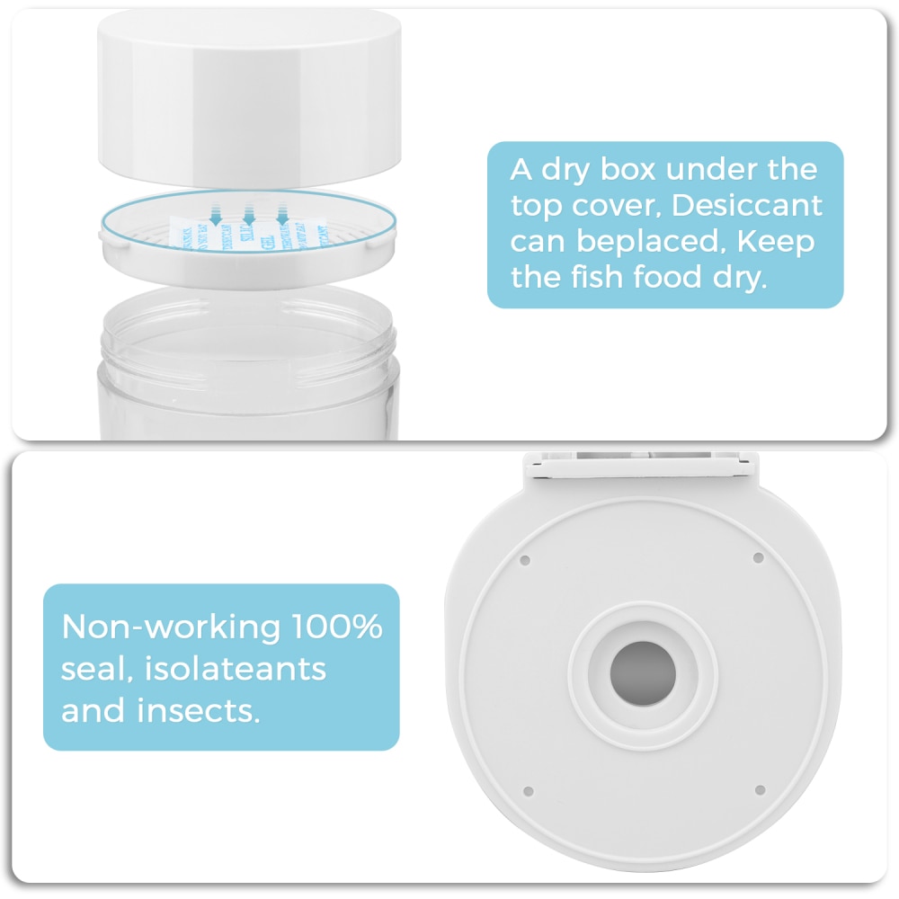 Aquarium Automatic Fish Feeder For Fish Tank Auto Feeders With Timer Pet Feeding Dispenser LCD Display Fish Feeder