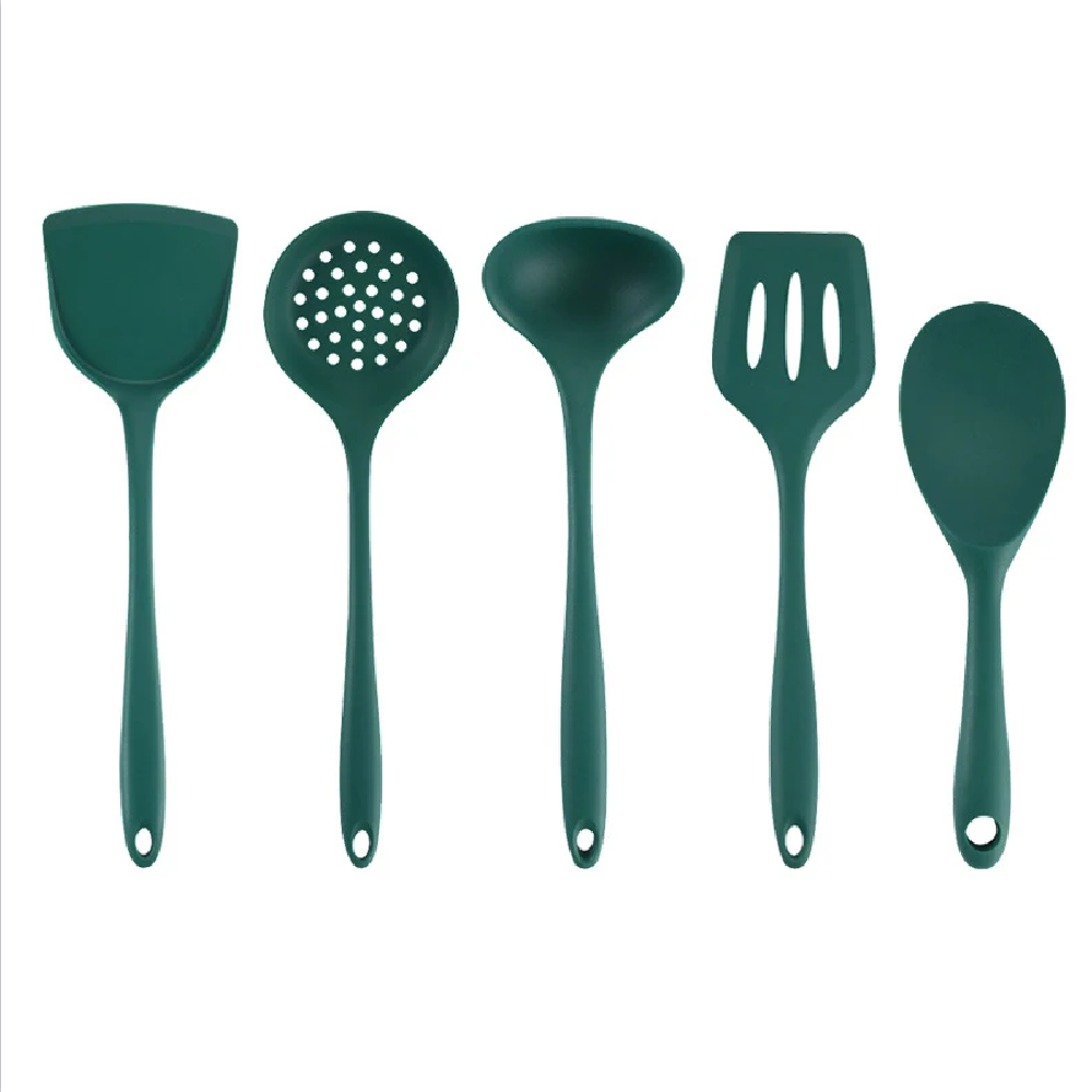 Set de Utensilios de Cocina de Silicona Resistentes al Calor Utensilios de Cocina Básicos Utensilios de Cocina Gadgets Herramientas para Batería de Cocina Antiadherente: Morado