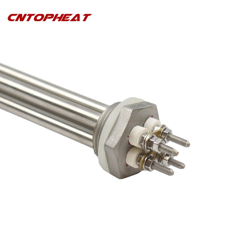 36v 1200w Water Heater Stainless Steel DN25 32mm Thread Immersion Heating Element Solar Tank Heater