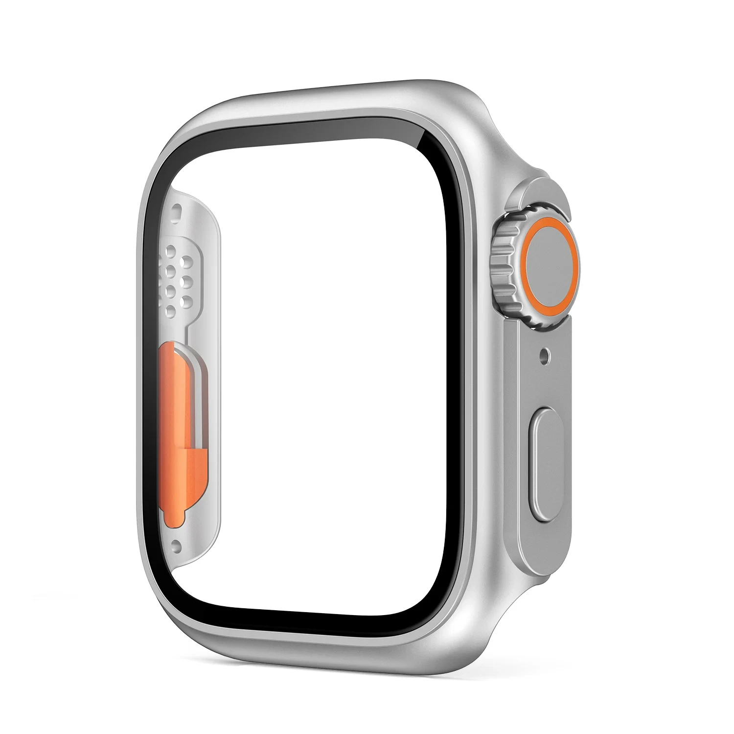 Glass+Case for Apple Watch 44mm 45mm 41mm 40mm 42mm 38mm Screen Protector Cover Change Ultra Bumper iWatch Series 9 8 7 SE 6 5