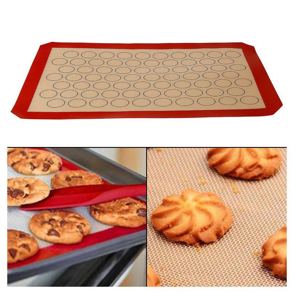 Macaron Non-stick Siliconen Bakken Mat Cookie Pad Rolling Deeg Mat Bakken Gadget Cake Bakvormen Pastry Gereedschap Voor Keuken 1Pcs