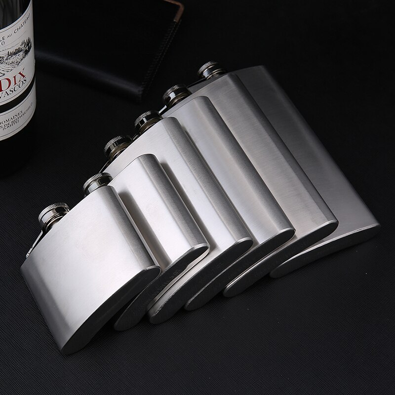 Fiaschetta DEOUNY piccola alcol fiaschetta portatile in acciaio inossidabile Vodka Jagermeister boccette di Whisky 4/5/7/8/10/12OZ Drinkware