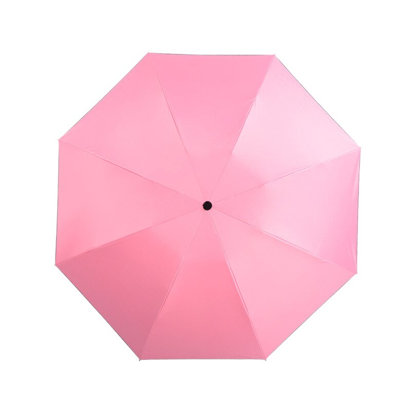 Reverse Fully-automatic Umbrella Rain Women Men Windproof 3Folding Black Coating Sun Umbrella Car Business Men Umbrellas: Pink