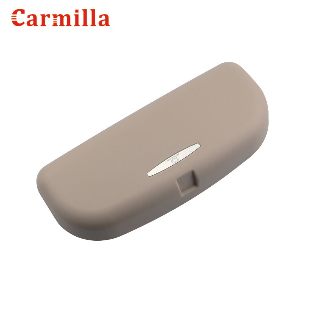 Carmilla-caja de gafas de cristal para coche, soporte para Subaru/Nissan/Toyota/GEELY/Chevy/LiFan/Hyundai/Citroen/Lexus/Renault