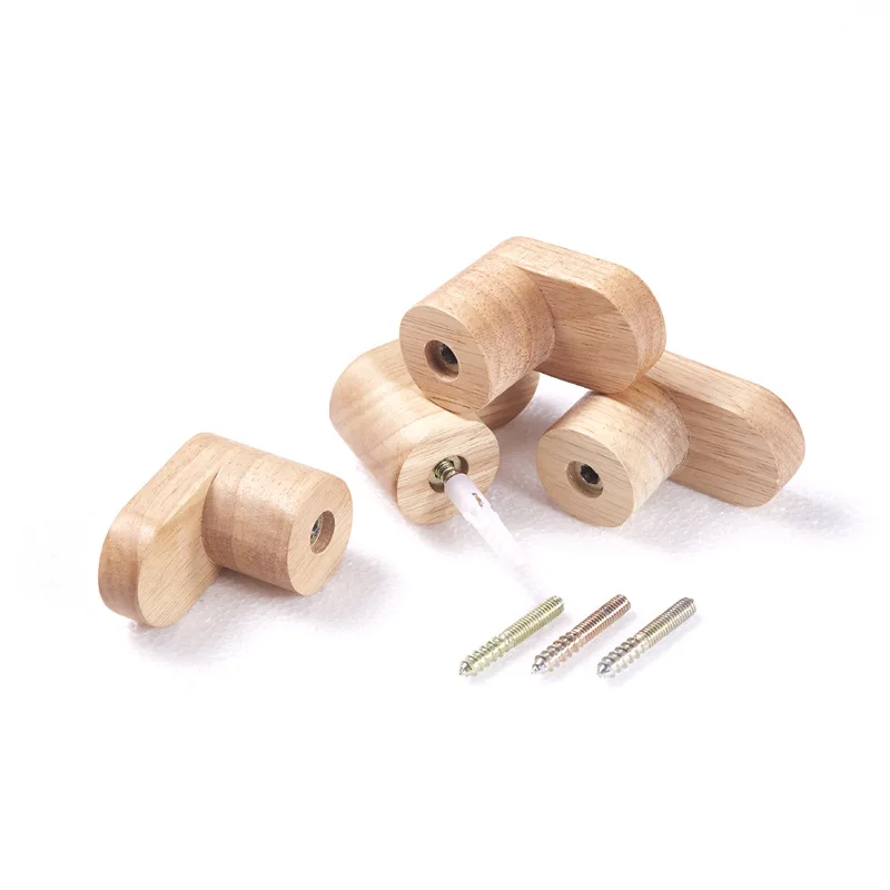 1/2 stuks natuurlijk hout kleerhanger wandmontage kapstok decoratieve sleutelhouder hoed sjaal handtas opslag hanger badkamerrek