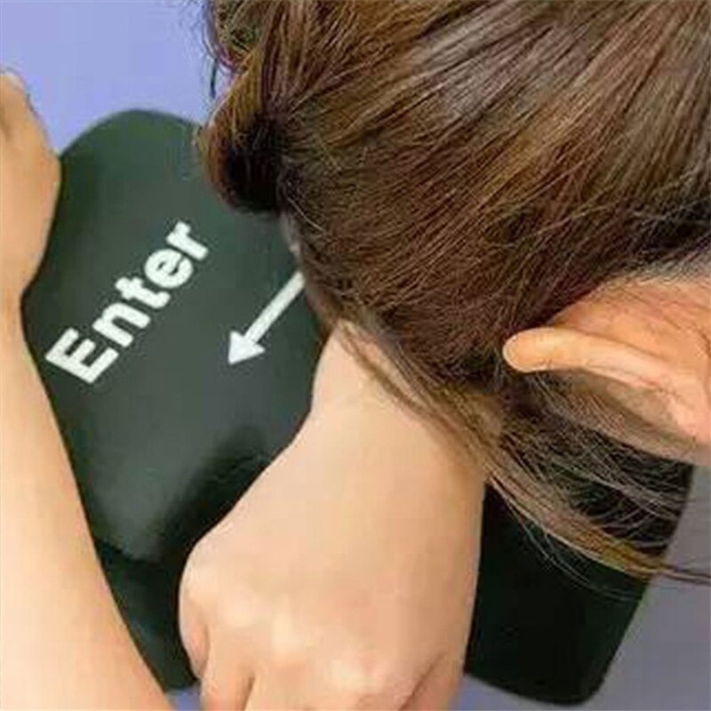 Big Enter Supersized Key USB Pillow Office Desktop Travel Nap For Anti Stress Relief