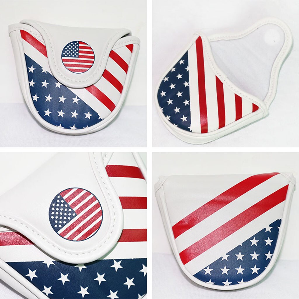 Magnetic Golf Blade Putter Club Headcover Golf Putter Head Cover Waterproof Blade Mallet Center Putter Headcover Golf Equipment