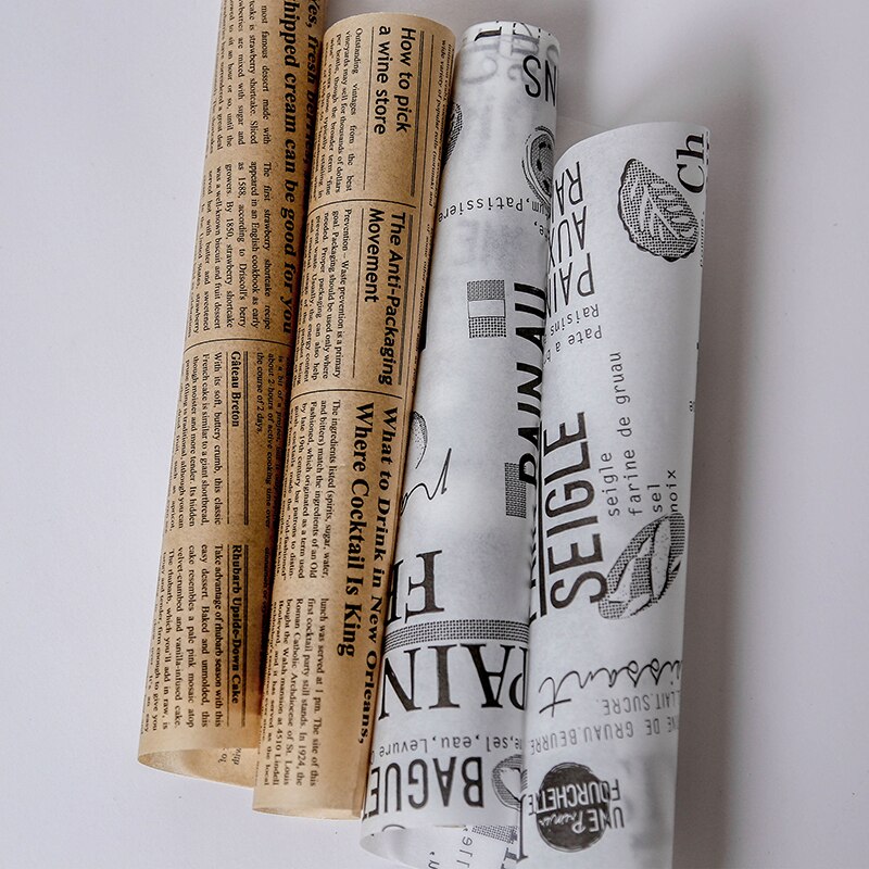 Parchment Paper Baking Tools Food Grade Grease Paper Bread Burger Sandwich Fries Wrappers Cookie Oilpaper 3/5 Meters