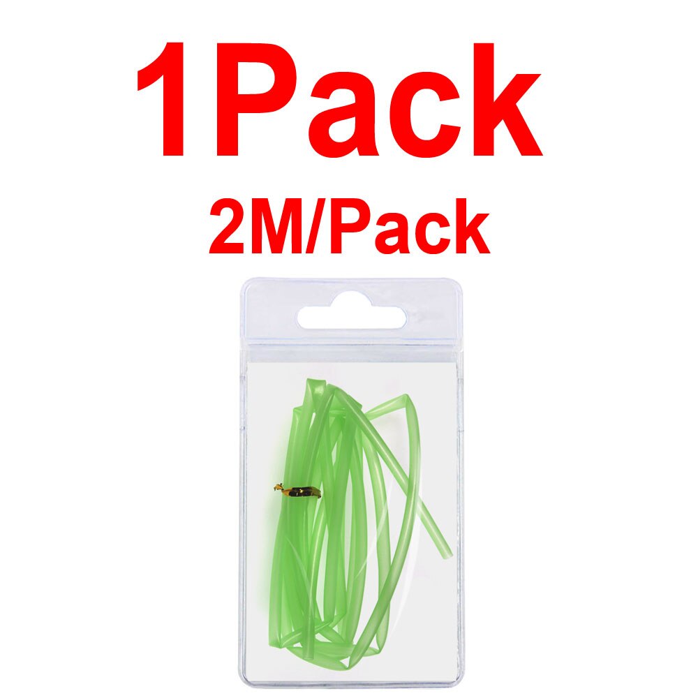 Wifreo 1/2/4Pack Glowing Hook Shrink Tube For Saltwater Fishing Rig Lure Trolling Assist Hook DIY Shark Rig Accessory Materials: 1packX2m