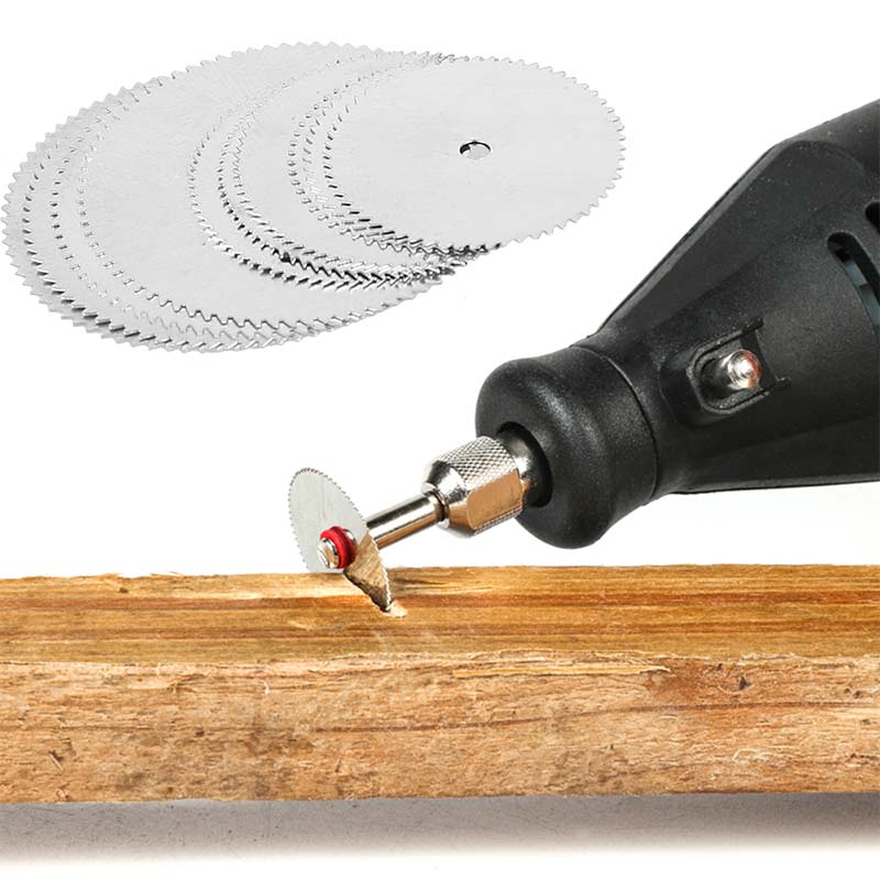 Mini hoja de sierra Circular disco de corte y molienda eléctrica, herramienta rotativa para Dremel, cortador de Metal, herramienta eléctrica, discos de corte de madera, 11 Uds.