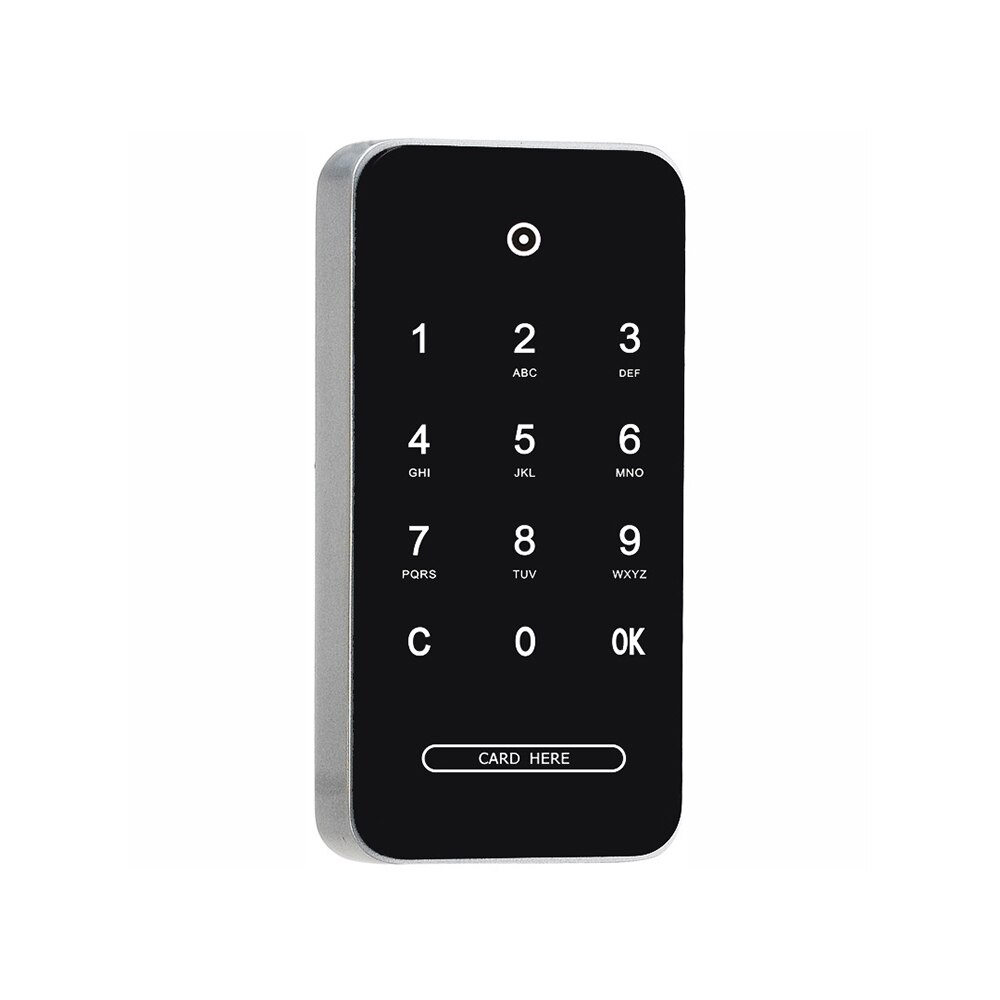 Smart Password Code Cabinet Drawer Lock ID RFID EM Card Sensing Lock For Hotel Gymnasium School: Silver