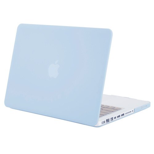 Mosiso laptop mac pro case notebook tilbehør til macbook pro 13 15 med cd drev  a1278 a1286 år + silikone kb cover: Luftige blå / Pro 13 med cd-drev