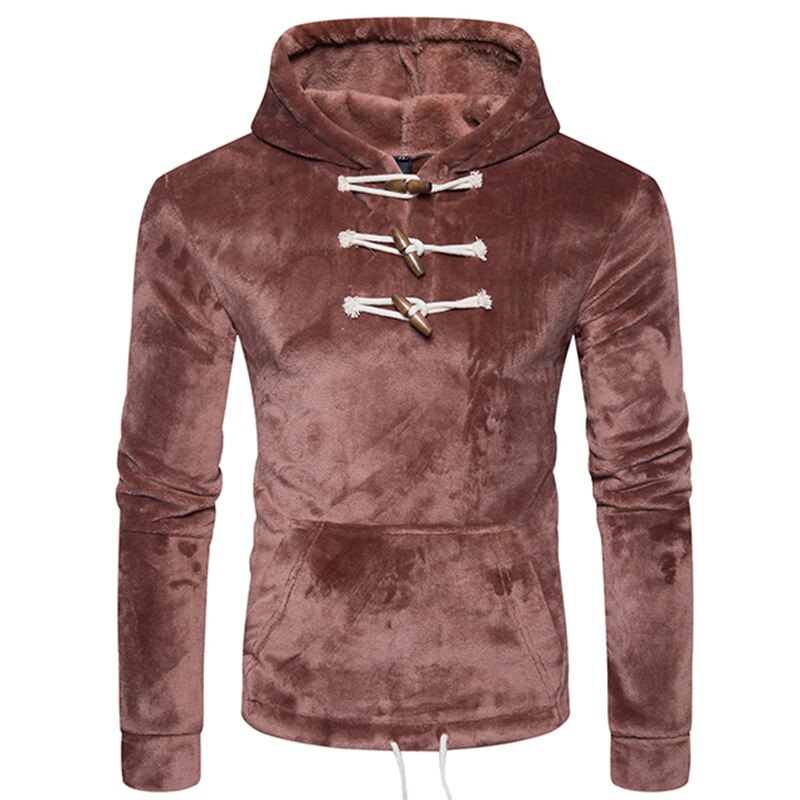 Casaco de lã masculino, espessamento, bolso canguru, com capuz, para outono e inverno, hip hop, moletom, suéter, imperdível, 2018