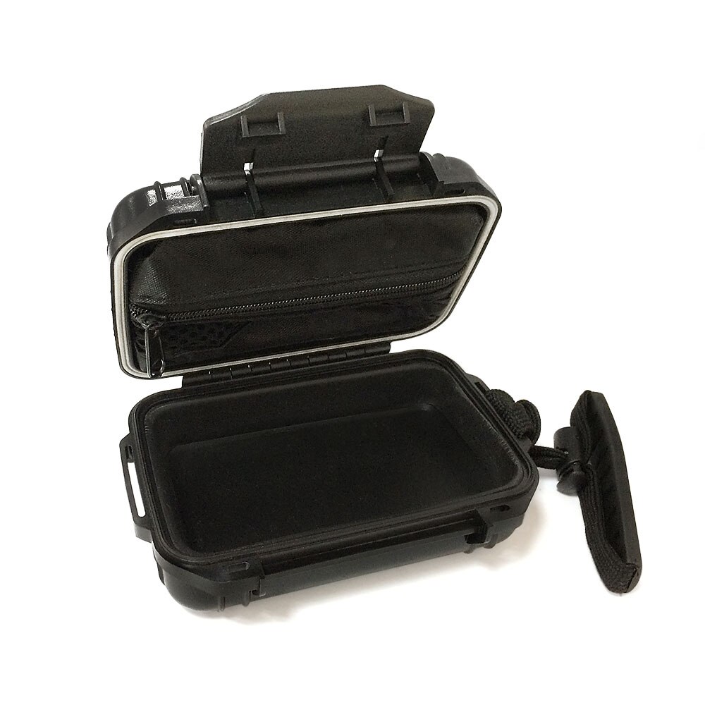 IEM Hard Case Waterproof In Ear Monitor Earphone Case Storage Protective Portable Box: Solid black