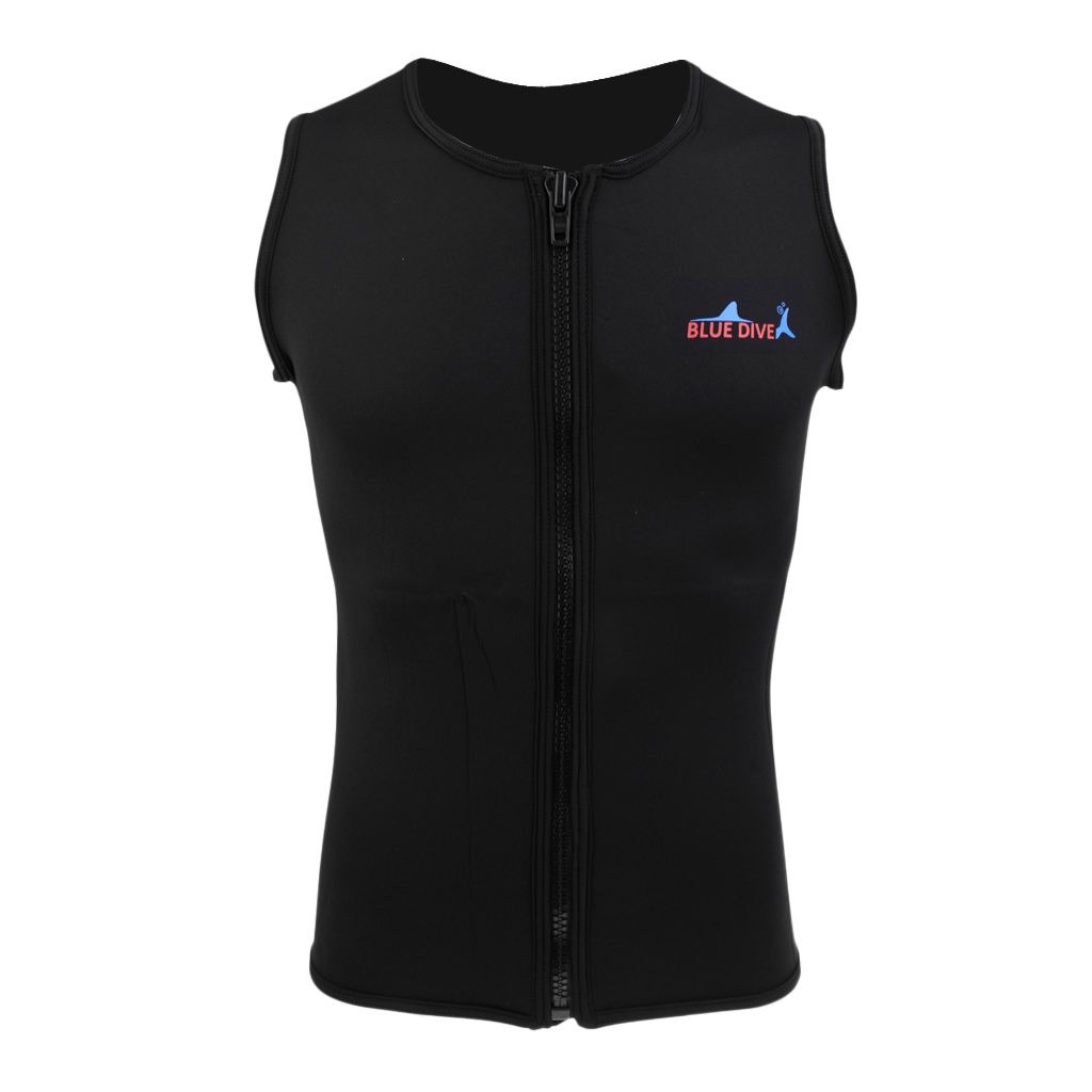 Heren Water Sport 2 Mm Zwart Neopreen Wetsuit Vest Rits Top Warmer Kleding Voor Duiken Surfen Windsurfen S M L Xl Xxl