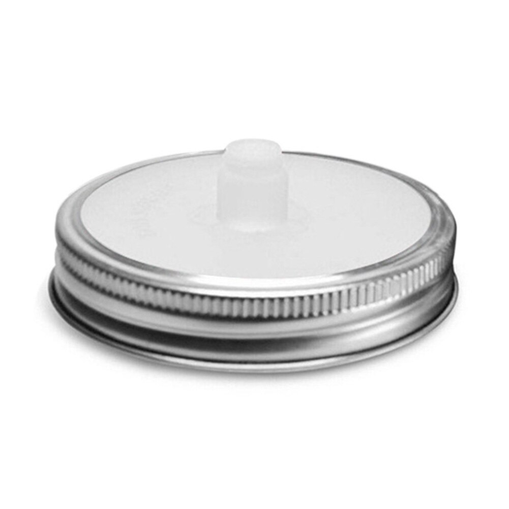 Brede Mond Mason Jar Deksels Siliconen Pickles Afsluitdeksel Gisten Fles Cap: White