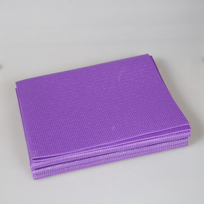 PVC Foldable Yoga Mat Exercise Pad Thick Non-Slip Folding Gym Fitness Mat Pilates Supplies Floor Play Mat