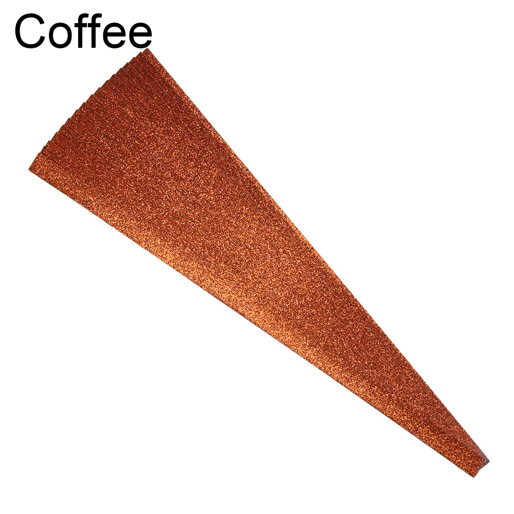 210pcs/lot Glow in Dark Lucky Star Origami Fluorescence Folding Strip Paper Best Wishes Handcraft Craft Paper Decor: 20pc Coffee