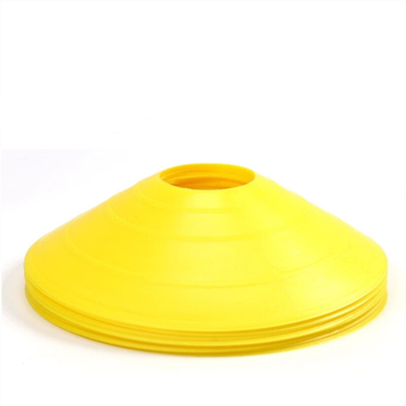 20 unids/lote conos marcador discos cono para Entrenamiento de fútbol balón de fútbol, deporte de patinaje al aire libre deportes Cruz SpeedTraining Accesorios: 20 Pcs Yellow