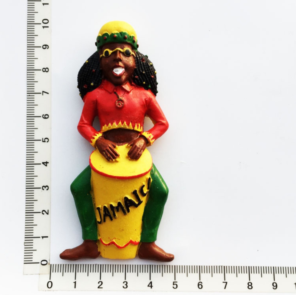 North America Jamaica 3D Fridge Magnets Tourist Souvenir Decoration Articles Handicraft Magnetic Refrigerator Collection: AJM21110009