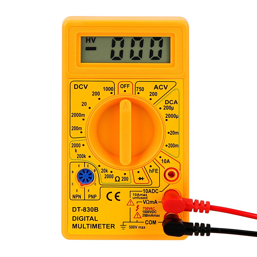 NICEYARD DT-830B Multimeter analysieren Instrument Ohmmeter Volt Tester LCD Auto Palette Digital Voltmeter