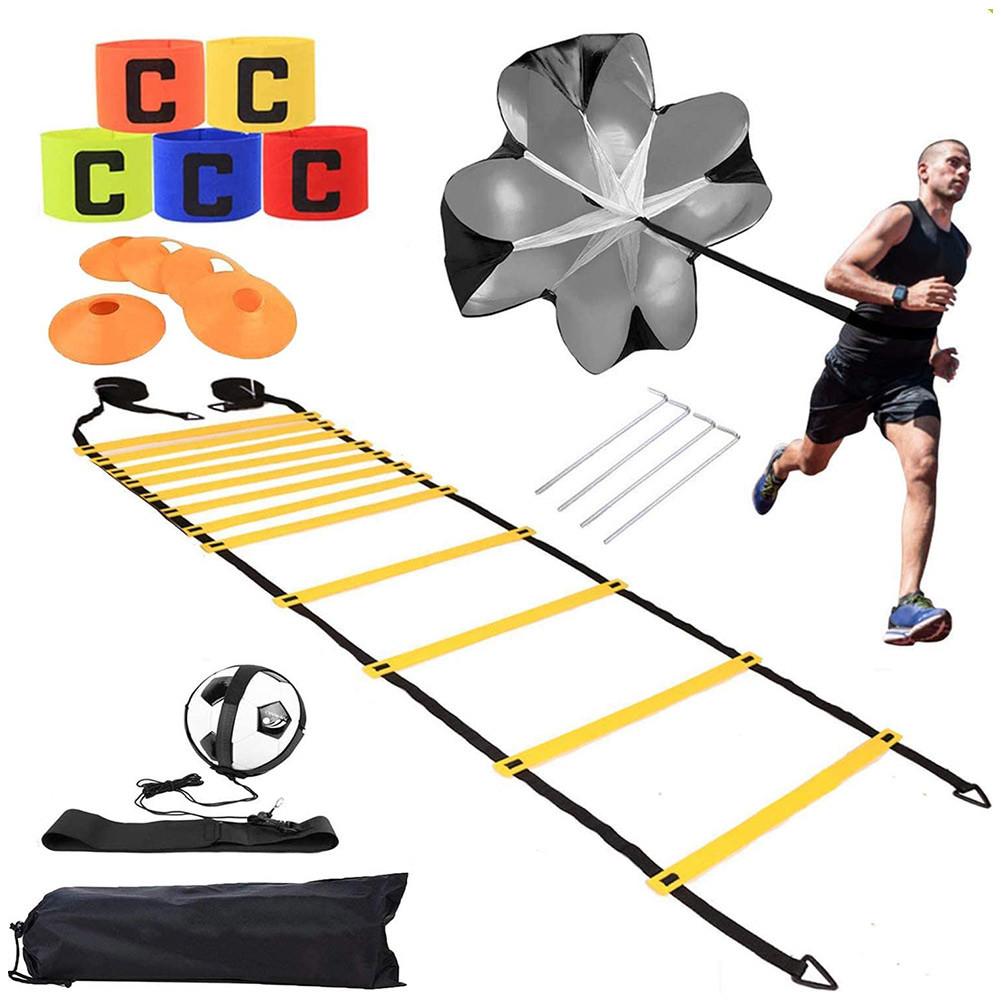 Sports Training Kit Speed Agility Ladder Multiple Purpose Training Set Resistance Parachute Exercise Equipment