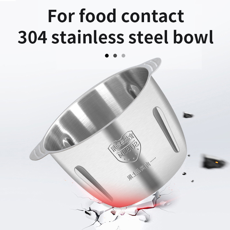 Elektrisk köttkvarn 2l nötköttskross 304 rostfria multifunktionella grönsaksskärare mathackare kökstillbehör