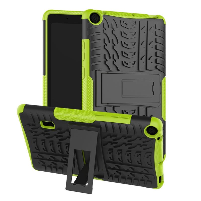 Pour Huawei MediaPad T3 7 BG2-W09 étui 7.0 pouces WiFi Version tablette étui hybride armure béquille silicone support Funda FilmPen: green