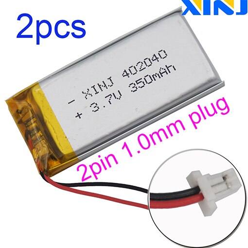 Batterie Lipo 3,7V 400mAh Avec Connecteur JST – Rechargeable, Protection PCM