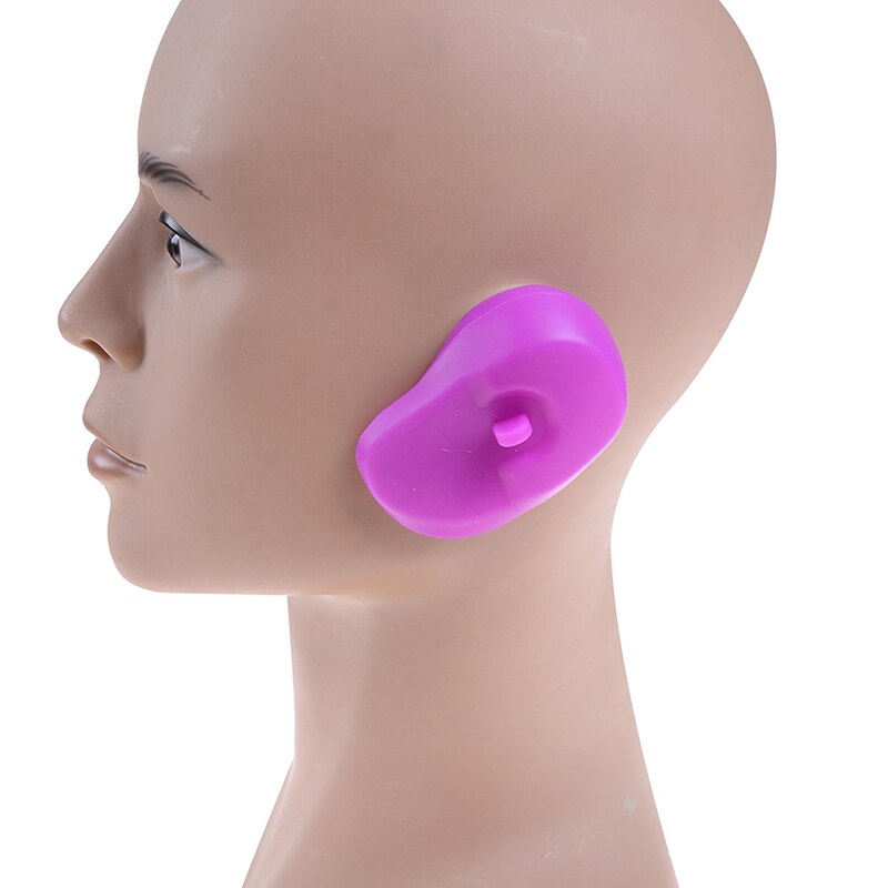 Cache-oreilles en Silicone pour Salon de coiffure, 2 pièces, protection Anti-coloration pour Salon de coiffure, couvre-oreilles pour Salon de coiffure, douche de plongée, bouchon d'oreille Anti-bruit pour sommeil