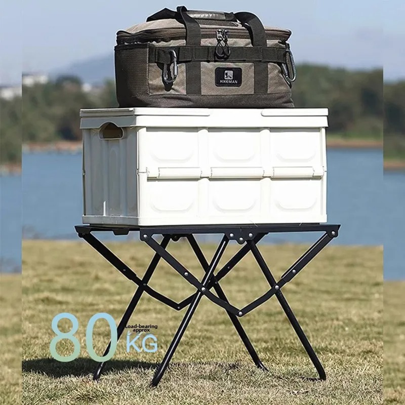 Bærbare campingklapborde ultralette udendørs foldbart skrivebord strand picnicbord kantudhulning hængbare genstande udstyr