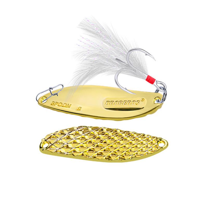 1 Uds. Señuelo de pesca, cebo de pesca lubina, cebo Artificial, equipo de pesca al aire libre 5G10G15G20G 28G 2 colores TXTB1: Gold 5g