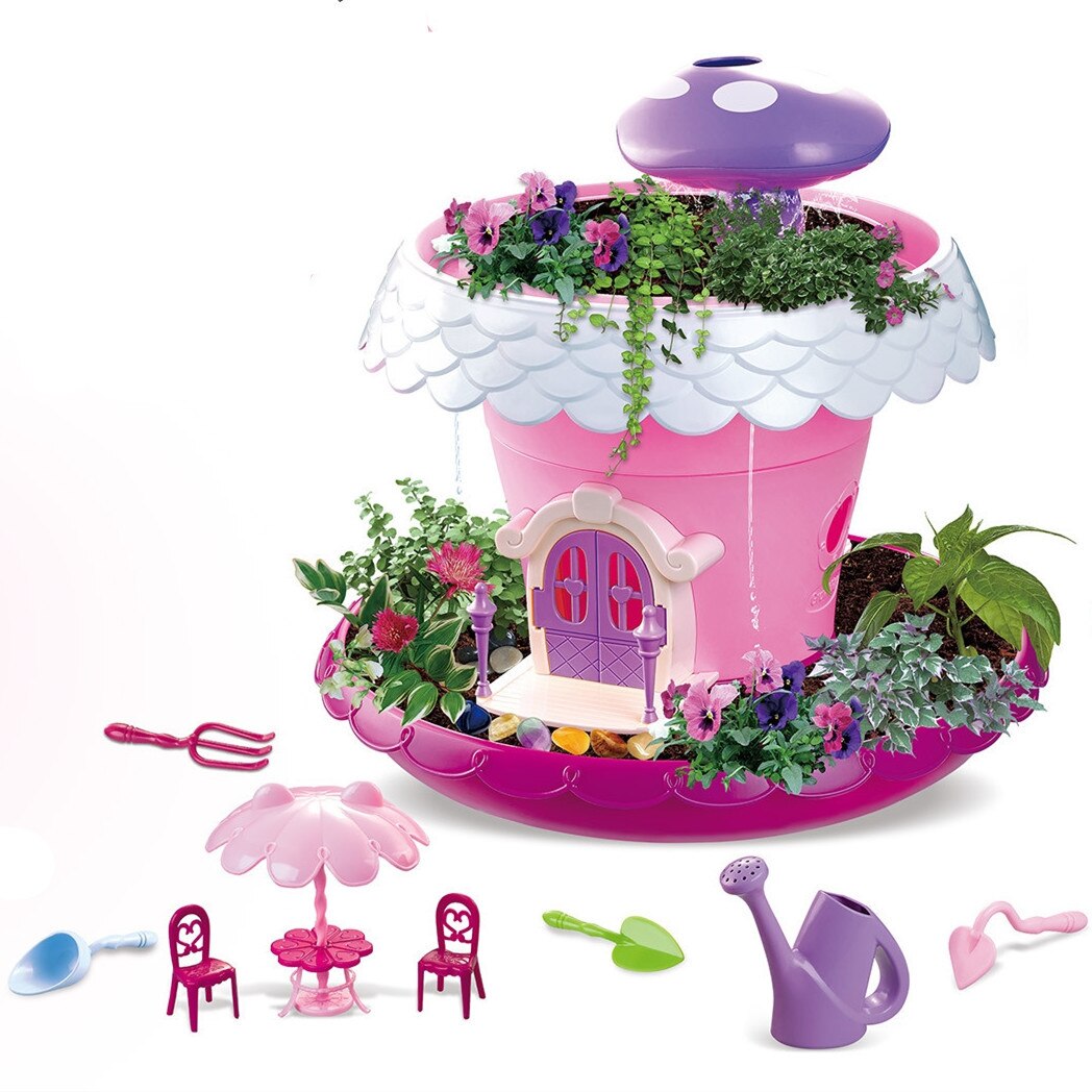 Magic Tuin Pretend Speelgoed DIY Planten Pot met Licht en Muziek voor Thuis Decoratie Ondersteuning Kinderen Leren Natuur