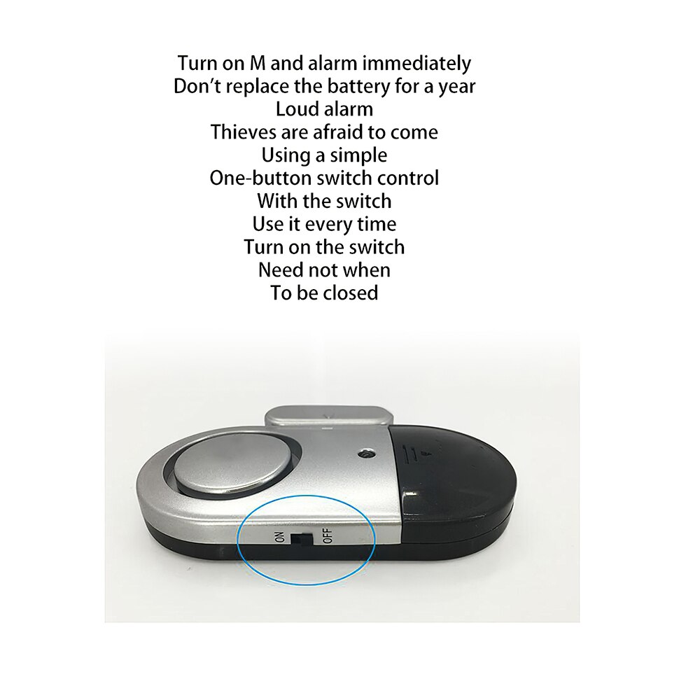 Wireless Door Window Sensors Alarm Entry Burglar Standalone Magnetic Independent Home Big Decibel Security 120dB Alarm Guardian